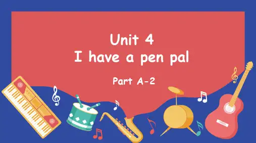 人教PEP版英语六年级上册Unit4 I have a pen pal(课件)
