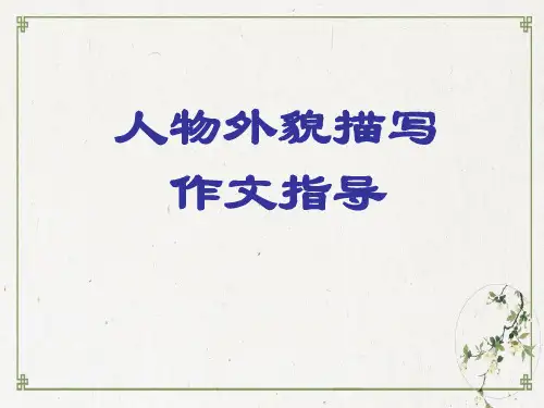 人物外貌描写%0B作文指导40