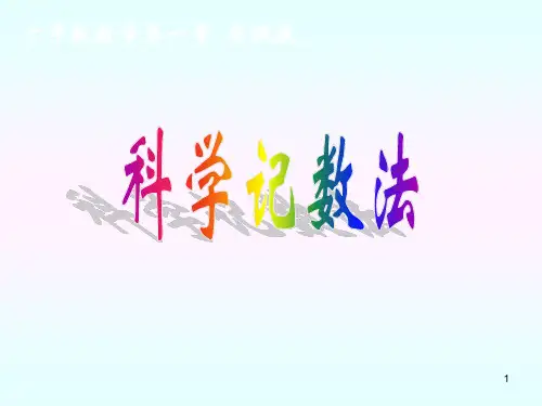 科学计数法与近似数(优选)