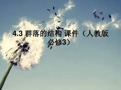 人教版群落的结构PPT精品课件