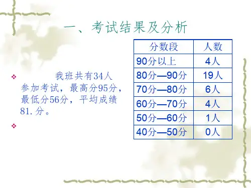 六年级语文期中考试试卷分析