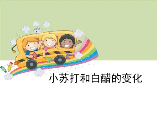 《小苏打和白醋的变化》物质的变化-教科版六年级科学下册PPT课件
