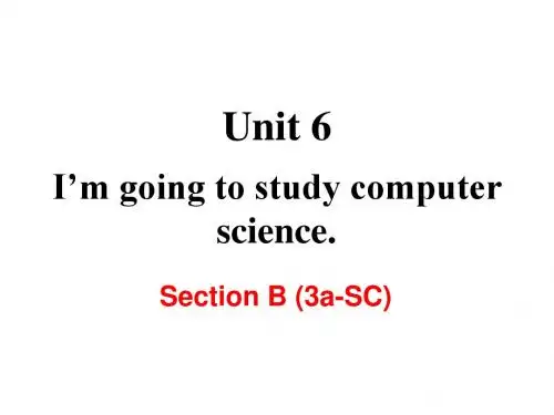 2018年新目标人教版初二英语上册Unit 6 Section B (3a-SC)公开课PPT课件