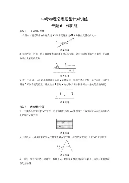 中考物理必考题型针对训练专题6 作图题