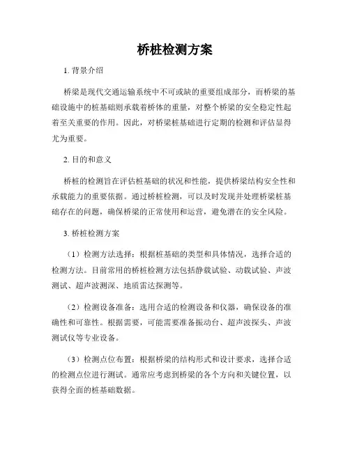 桥桩检测方案
