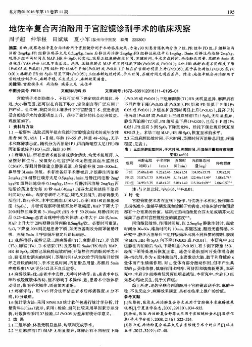 地佐辛复合丙泊酚用于宫腔镜诊刮手术的临床观察