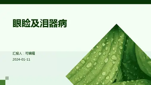 眼睑及泪器病PPT