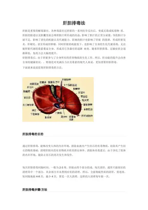 肝胆排毒法