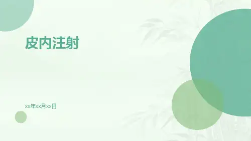 皮内注射PPT