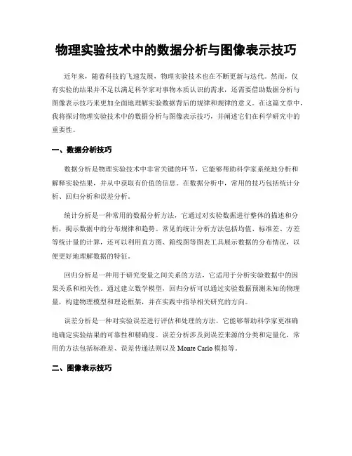 物理实验技术中的数据分析与图像表示技巧