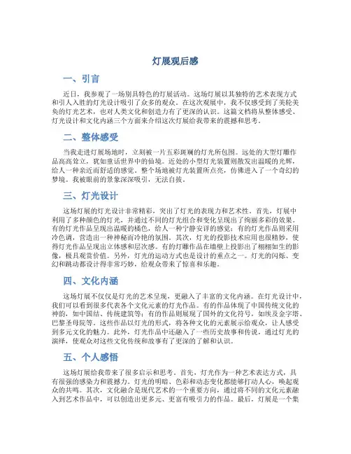 灯展观后感