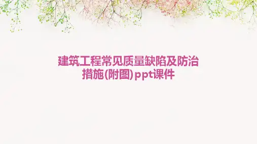 建筑工程常见质量缺陷及防治措施(附图)PPT课件