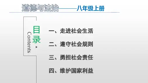 人教版道德与法治八年级上册我与社会优秀ppt课件