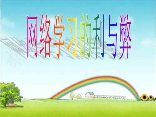 网络学习的利与弊ppt课件