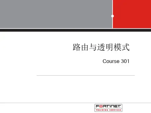 飞塔防火墙的路由与透明模式要点
