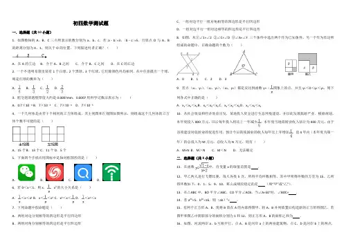 2017大庆市中考数学模拟试题