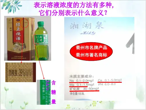 《物质的量》PPT授课-课件【人教版】1