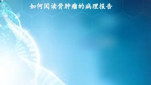 如何阅读骨肿瘤的病理报告ppt课件