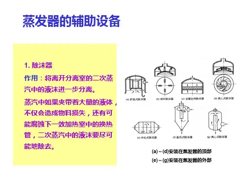 蒸发器的辅助设备讲解ppt课件