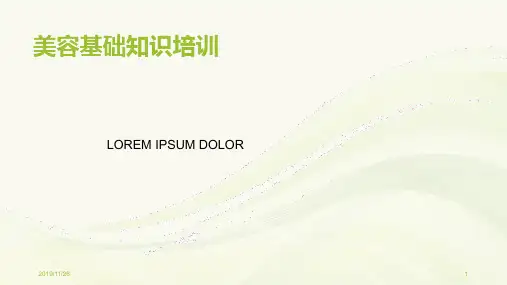 美容基础知识培训新PPT课件