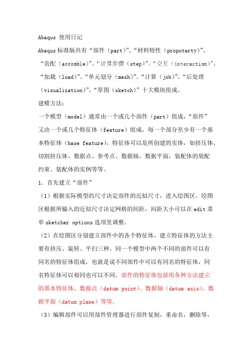(完整版)Abaqus帮助文档整理汇总,推荐文档
