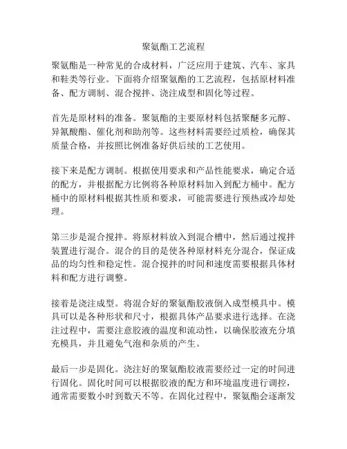 聚氨酯工艺流程