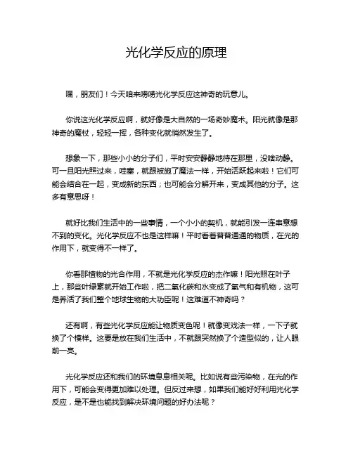 光化学反应的原理