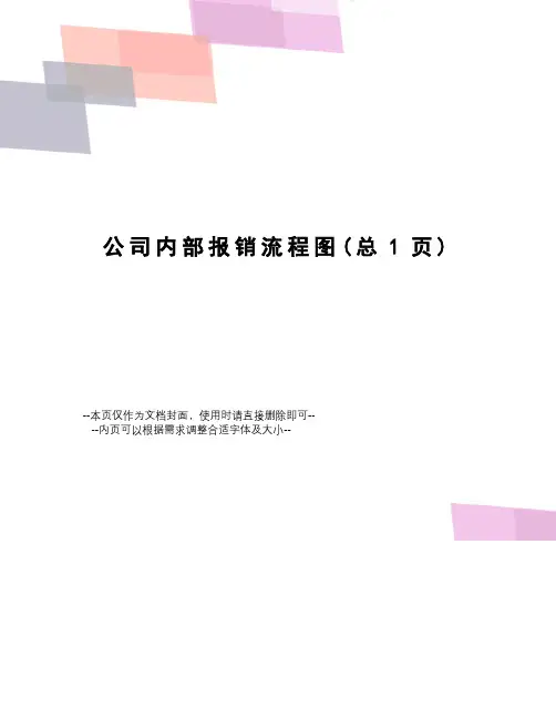 公司内部报销流程图