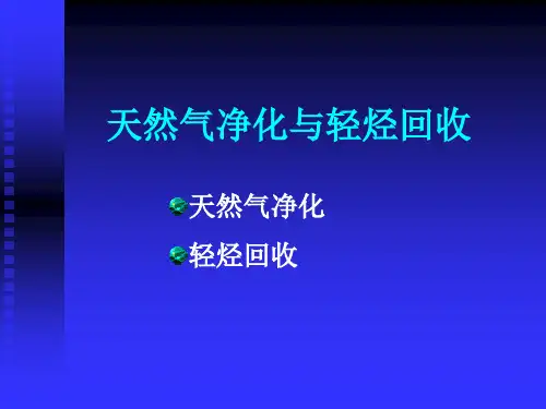 天然气处理与轻烃回收