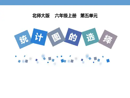 新北师大版小学数学六年级上册《统计图的选择》精品ppt教学课件