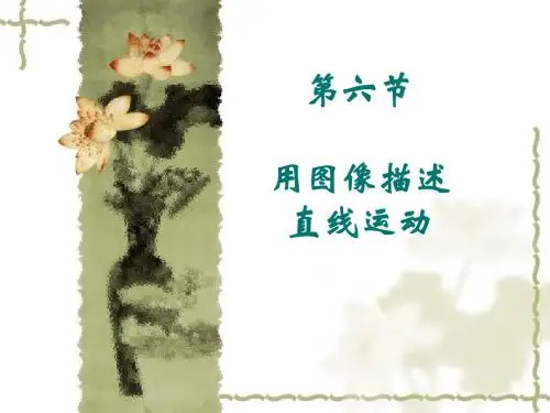 1.6用图象描述直线运动 2013。10.7