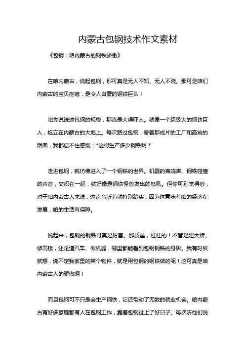 内蒙古包钢技术作文素材