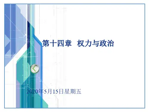 罗宾斯-第十四章 权力与政治