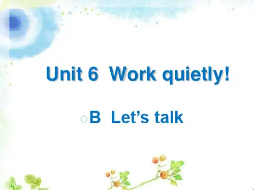 新版PEP小学英语五年级下册Unit6PartBLets_talk课件