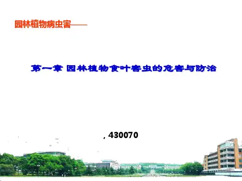 2 第一章 园林植物主要食叶害虫的危害与防治(2)PPT课件