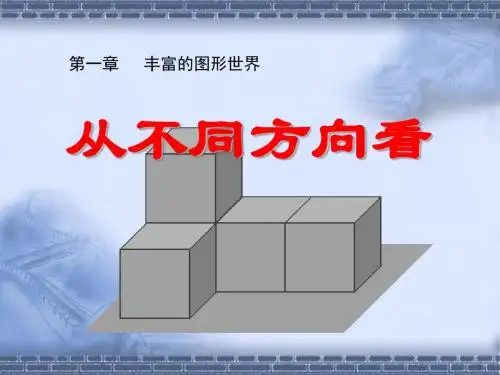 《从不同方向看》丰富的图形世界PPT课件(上课用)2