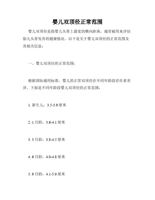 婴儿双顶径正常范围