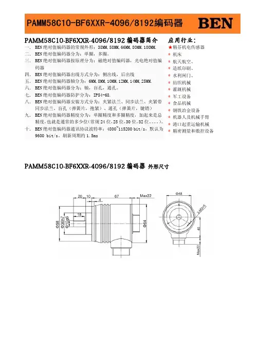 PAMM58C10-BF6XXR-4096-8192编码器