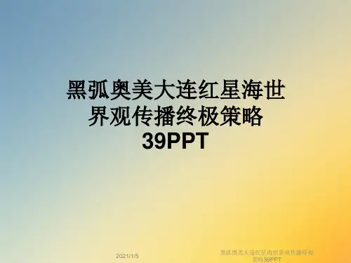 黑弧奥美大连红星海世界观传播终极策略39PPT