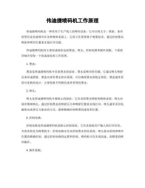 伟迪捷喷码机工作原理