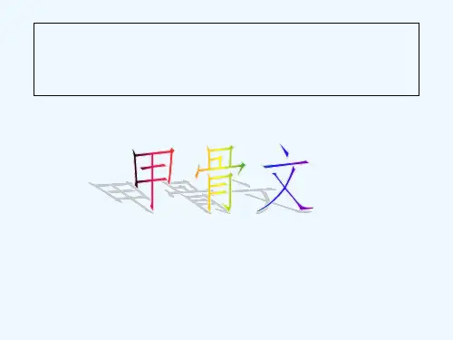 甲骨文 PPT
