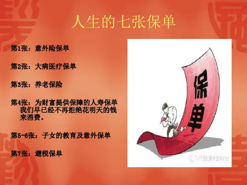 人生的七张保单