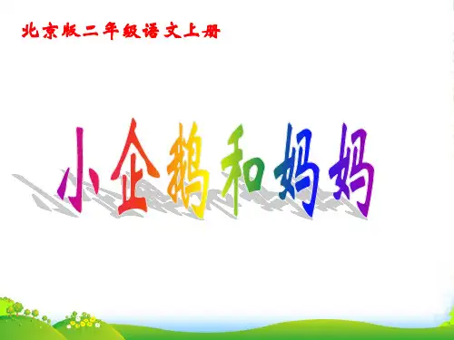 二年级语文上册 小企鹅和妈妈 1课件 北京