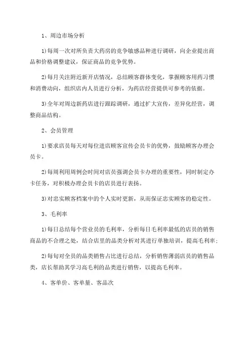 药店2023年工作计划多篇