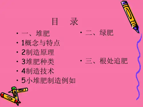 《堆肥绿肥根外肥》ppt课件
