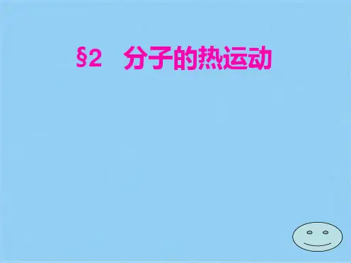 分子的热运动(共5张PPT)