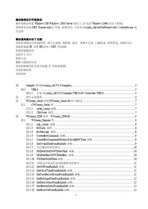 动态库函数说明