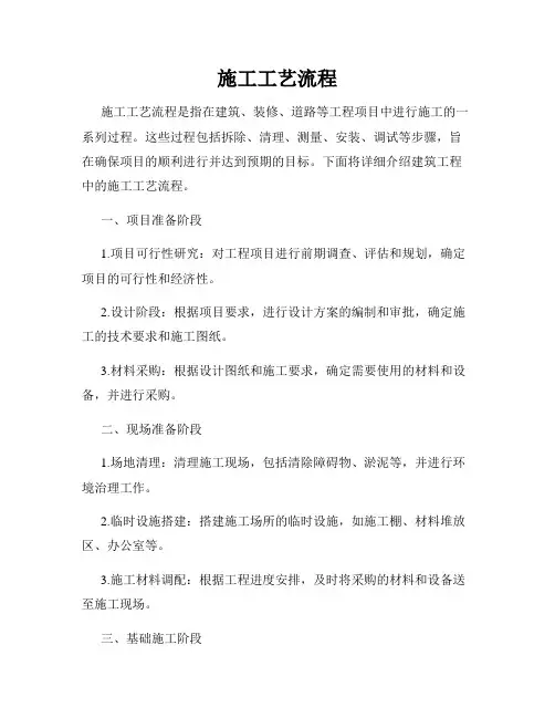 施工工艺流程