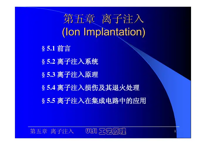 第五章离子注入H-1