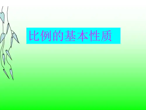 六年级上册数学课件-2.4 比例的基本性质 ｜冀教版   (共25张PPT)